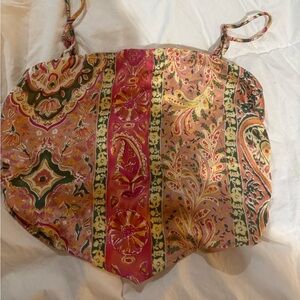 Size S flowy banana/ wrap style floral style top